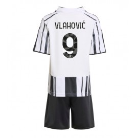 Juventus Dusan Vlahovic #9 Hjemmebanetrøje Børn 2025-26 Kortærmet (+ Korte bukser)